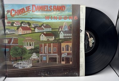 The Charlie Daniels Band Windows Vinyl LP 80s Country Epic + Lyric Sleeve VG+