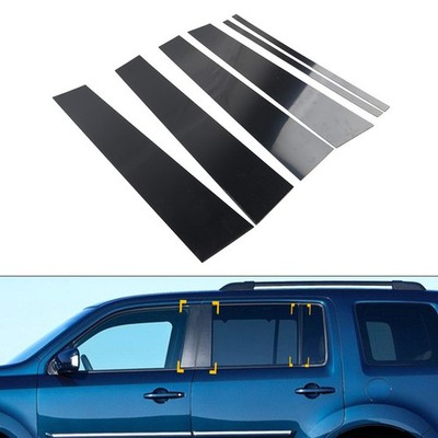 Pillar Post Door Window Cover Trim Kit For Honda Pilot Ridgeline 2009-2015