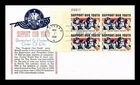 US COVER BPOE ELKS SUPPORT OUR YOUTH FDC PLATE BLOCK KHOL KRAFT CACHET