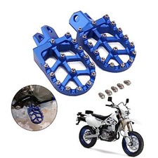 Dirt Bike Foot Pegs CNC Footpegs RM125/250/250Z RMX250 DRZ400/E/S/SM Blue