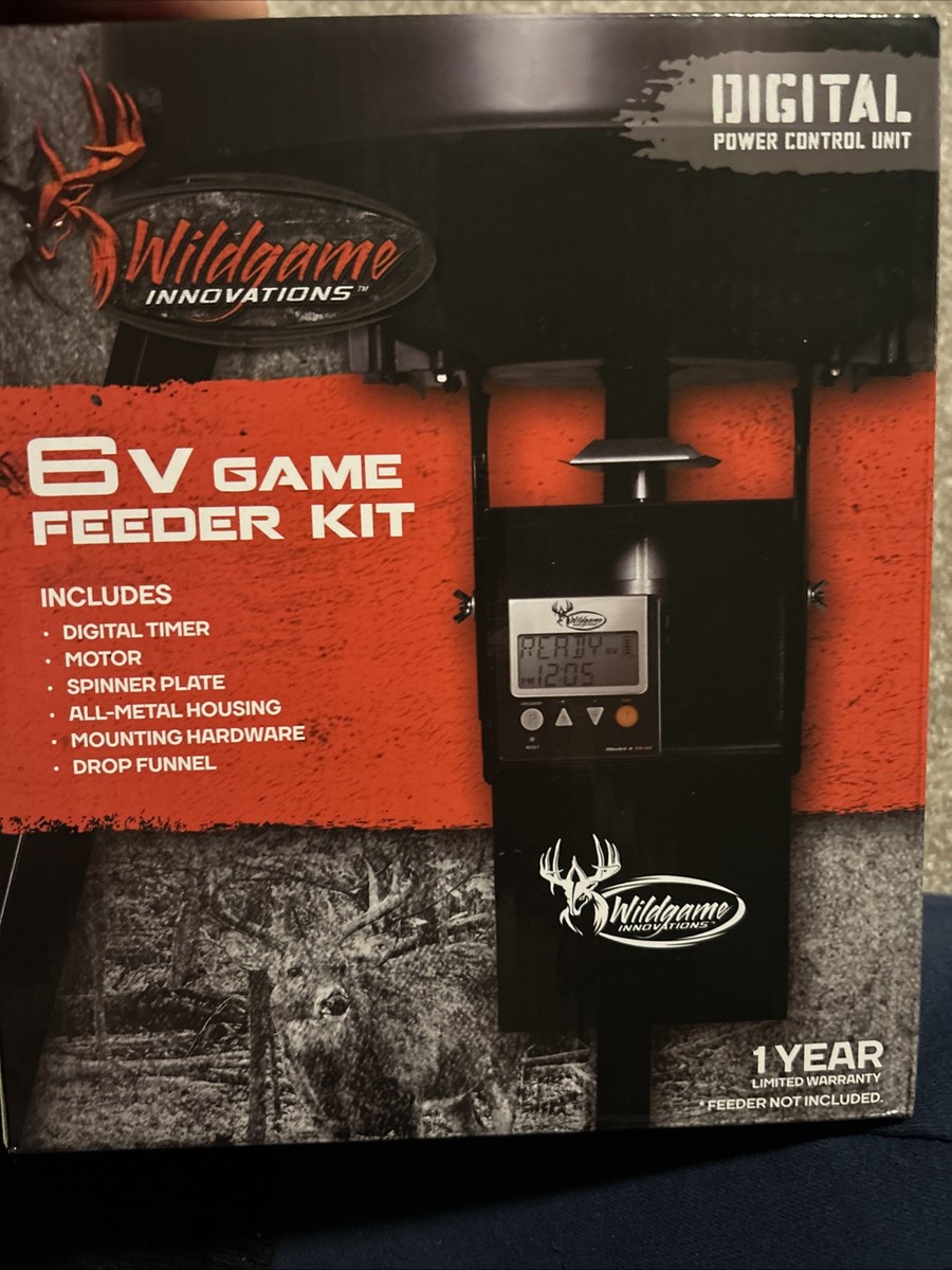 Wildgame Innovations Trophy Hunter 6v Digital Feeder Kit Wildgame