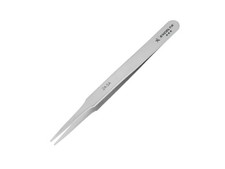 Excelta 2A-SA Tweezers, 3-Star, Straight, Tapered Flat Point, Anti-Mag. SS,