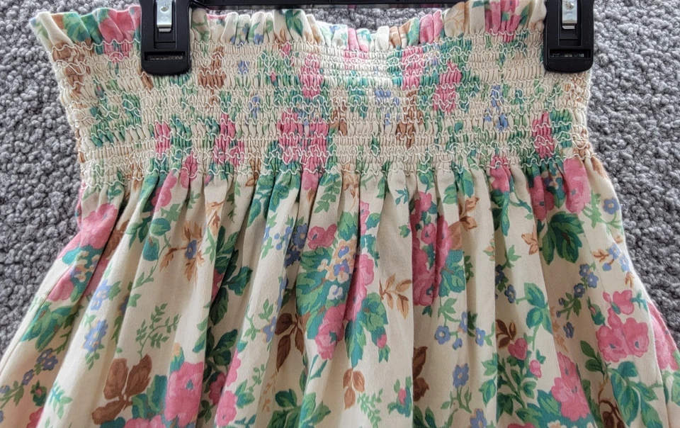 Polo Ralph Lauren Floral Jersey Falda Niñas Grandes XL/16 Multicolor Cintura Ajustada Foto 3 de 4