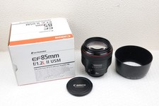 CANON EF 85mm f1.2 L II USM PRIME LENS - BOXED - USED CONDITION