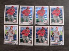 Lot of 8 - 2020 Bowman Chrome Baseball BRYSON STOTT - 1st Edition Rookies RC