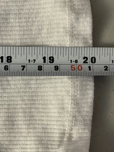 AGOLDE Lightweight Ribbed Crew Ren Tee Size M Medium White Short Sleeve $78 - Picture 11 of 11