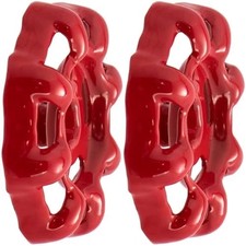 2PCS Outdoor Faucet Handles, 0.25 x 0.25 in Square Stem Hole Round Wheel Red