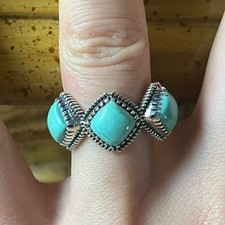 Royston Turquoise Sterling Silver Ring Size 7