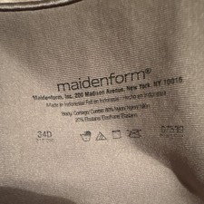 Maidenform Beige Solid Underwired T-Shirt Bra...