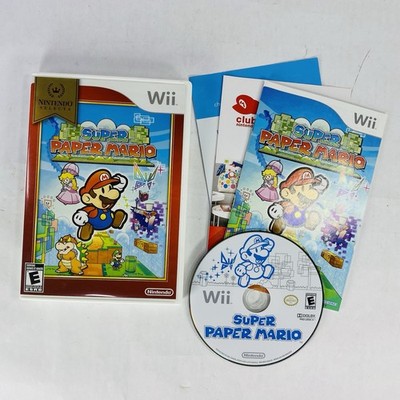 Complete Super Paper Mario Nintendo Selects Edition Nintendo Wii Game & Manual