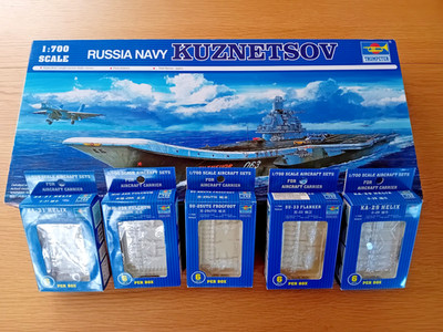 Trumpeter 05713, Admiral Kuznetsov Aircraft Carrier, 1:700