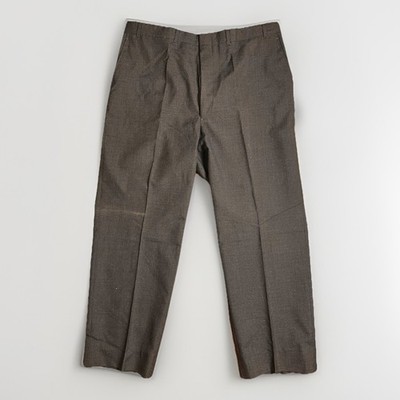 VTG 80s Nino Cerutti Worsted Wool Dress Pants Mens 39x29 Gray Pleated Classic