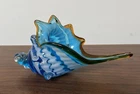 Rare Vintage Murano Conch Sea Shell Art Glass Sculpture Beautiful Home Decor