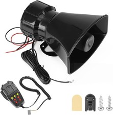 Alarm Horn Siren PA System 12V 100W Loud Vehicle Warning Speaker for Worksite