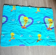 Vintage Baby Looney Tunes Tweety Bird Quilted Comforter Blanket 42 x34