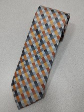 Croft  Barrow Men's Neck Tie Multi Color Diamond Pattern 51 S 49 P 57"L 3"W.