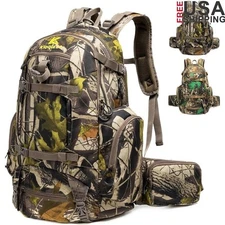 Hunting Backpack Large Capacity Outdoor Gear Pack W/ Rain Cover & Organizers New