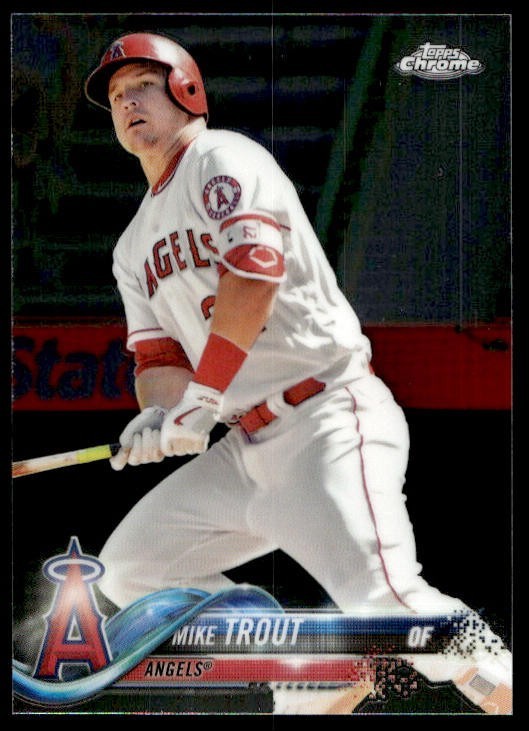 2018 Topps Chrome #100 Mike Trout Angels