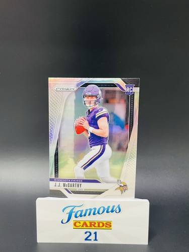 2024 Panini Prizm - Rookies J.J. McCarthy #400 Silver Prizm (RC)