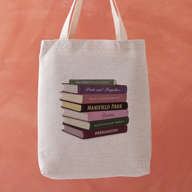Jane Austen Book Stack Tote Bag (General merchandise)