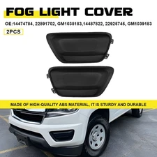 Pair Fog Light Cover LH RH 2PCS/SET For 2015 2016 2017-2020 Chevrolet Colorado