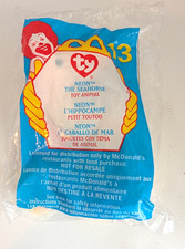 TY McDonald's Teenie Beanie 13 NEON the Seahorse 2000 Sealed New 5841