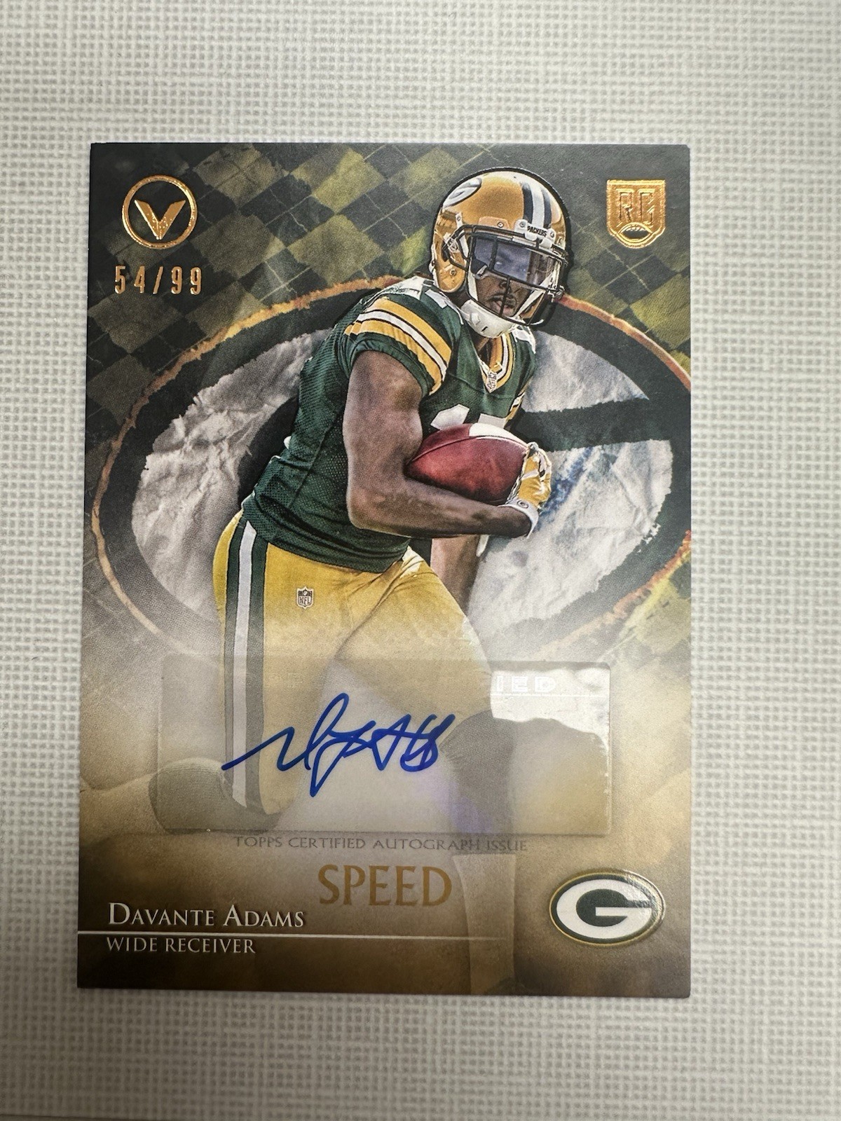 Davante Adams Topps Valor Autographs #VADA Speed