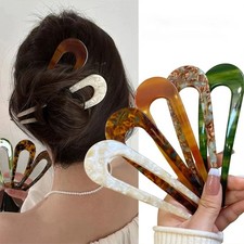 Women U Shaped Hairpin French Style Hair Pin Hair Stick Hair Fork Stick Pins NEW