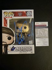 AJ Styles Signed Funko Pop 37 Autograph WWE JSA COA Phenomenal Witness TNA RAW