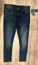 Tommy Hilfiger Jeans Boys 18 Blue Stretch Skinny Regular Fit Dark Wash Denim