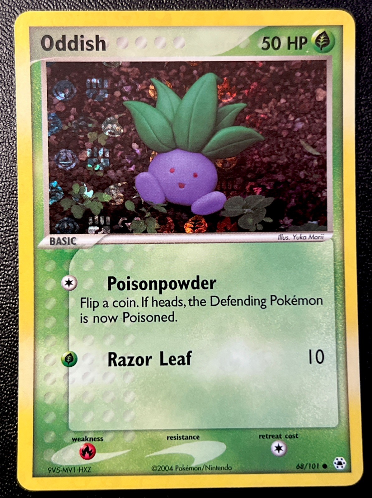 Oddish 68/101 NM Reverse Energy Symbol Holo Hidden Legends Pokemon Card!
