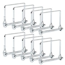 10pcs Square PTO Pin - 1/4 Inch Hitch - Shaft Locking 6.35mm x 70mm 