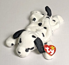 ❤️ NEW 1999 TY Beanie Baby "Dotty" Dog - Rare Vintage Plush w/ Tag 🌈