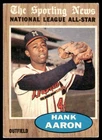 1962 Topps #394 Hank Aaron Milwaukee Braves Excellent 67815