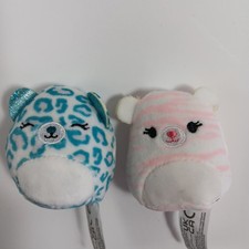 Squishville Squishmallows Mini Plush Bundle - Narwhal & Striped Bear Mystery