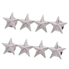 WW2 Pair Of US Army Officer 4 Star General Rank Badges Pin Large – US