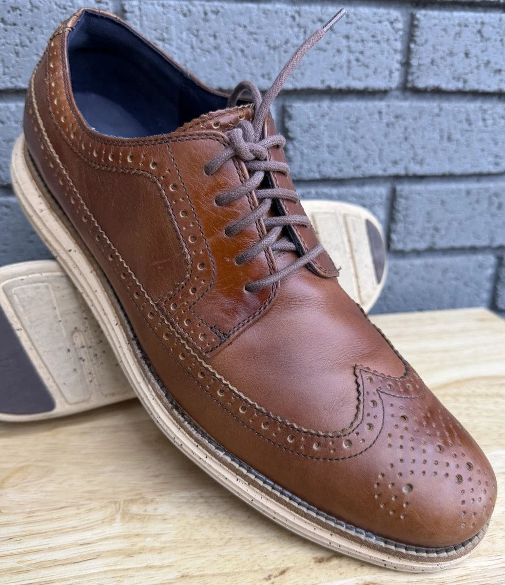ColeHaan Lunar Grand wing tip ９M　スエード Cole Haan Shoes Men's 9.5 Brown Orange LunarGrand Wingtip Oxford