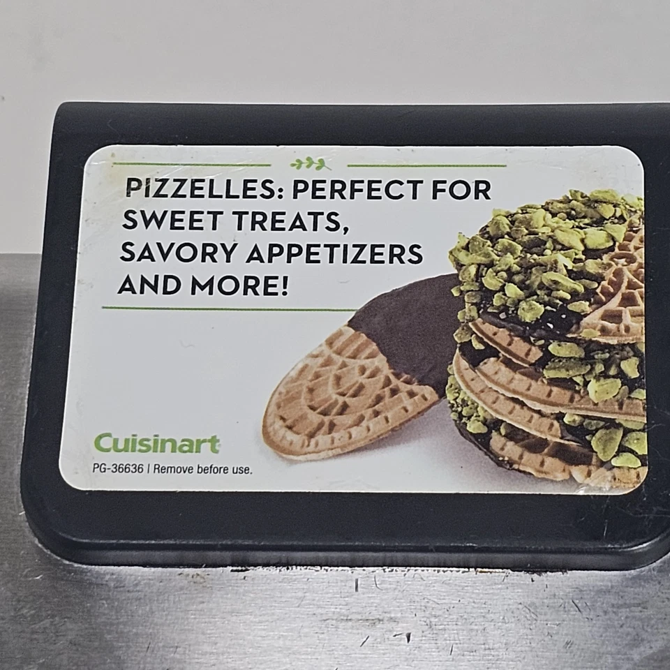 Prensa para pizzletas Cuisinart WM-PZ10 golosinas gofrera antiadherente funciona limpia Foto 3 de 4