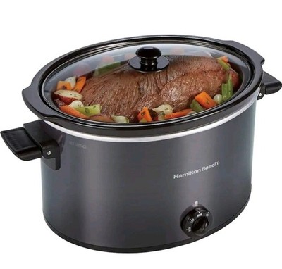 Hamilton Beach Slow Cooker, Extra Large 10 Quart, Stay or Go Portable With Lid L