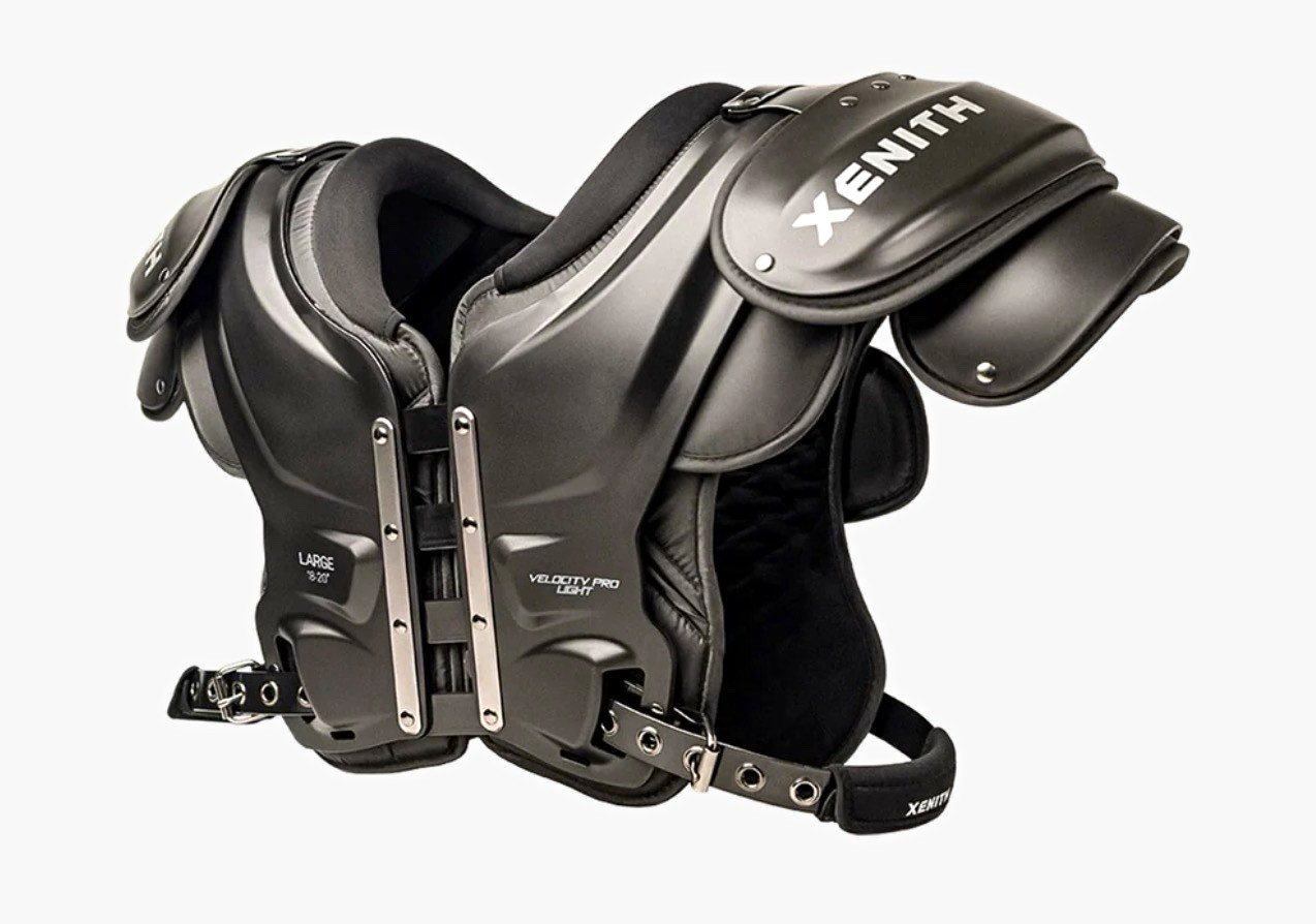 Xenith Velocity Pro Light Varsity Football Shoulder Pads Black XL