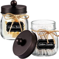 Mason Jar Bathroom Vanity Organizer Rustic Farmhouse Decor Bronze Bathroom