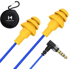 MIPEACE Wired Ear Protection Headphones, Ear Plug Headphones for Work-Safety