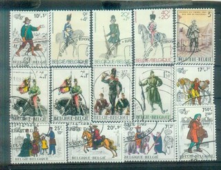 Lot Briefmarken aus Belgien gestempelt