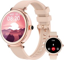 NEW 2025 Smart Watch Women Heart Rate For iPhone Android Bluetooth-Gold