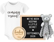 Baby Coming Soon Announcement Ideas, Surprise Pregnancy Reveal To Family Gran...