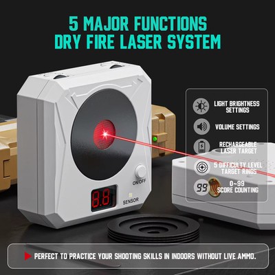 Infrared Induction Electronic Scoring Laser Target Color Sensitive Shooting P...