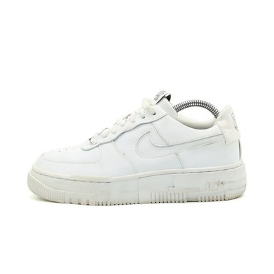 Nike Damen Air Force 1 Shadow Schuhe Weiß Leder Low-Top ämpfend Sneaker EU 37.5