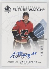 2017-18 SP Authentic Auto Future Watch 445/999 Andrew Mangiapane #182 Auto a4x