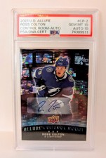 2021-22 Upper Deck Allure Control Room Autographs #CR2 Ross Colton PSA GEM MT 10