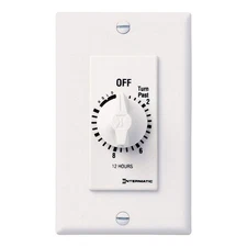 INTERMATIC FD12HHW Spring-Wound Timer, White, 277V AC 38D067